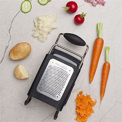 microplane four sided stainless steel ultra-sharp multi-purpose box grater|cuisipro 4 sided box grater.